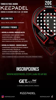 poster del torneo TORNEO KEEPADEL & GET INDOOR