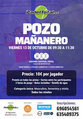 poster del torneo POZO MAÑANERO