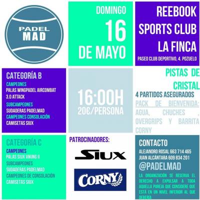 poster del torneo TORNEO DE PADEL