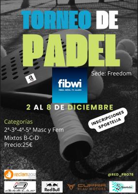 poster del torneo TORNEO FIBWI PADEL