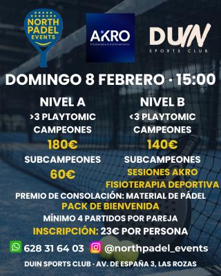 poster del torneo TORNEO NORTH PADEL