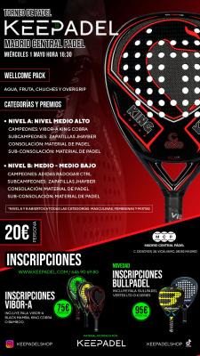 poster del torneo TORNEO KEEPADEL & MADRID CENTRAL PADEL