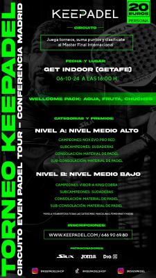 poster del torneo TORNEO KEEPADEL & GET INDOOR