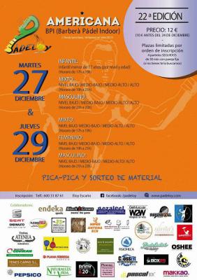 poster del torneo 22ª MEGA AMERICANA PADELOY
