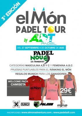 poster del torneo II PRUEBA EL MÓN PÀDEL TOUR 2020