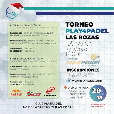 poster del torneo TORNEO PLAY4PADEL MADRID