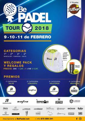 poster del torneo 1a PRUEBA BePADEL TOUR