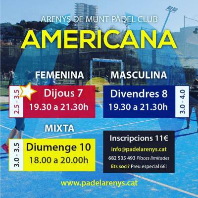 poster del torneo AMERICANA MASCULINA