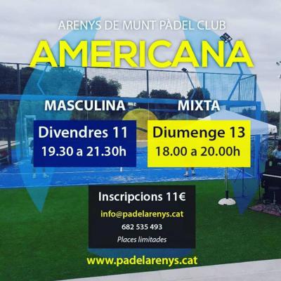 poster del torneo AMERICANA MIXTA