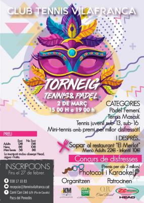 poster del torneo TORNEIG TENNIS & PADEL
