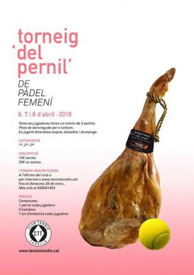 poster del torneo TORNEIG DE PÀDEL PERNIL FEMENÍ
