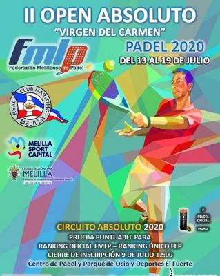 poster del torneo II OPEN ABSOLUTO VIRGEN DEL CARMEN