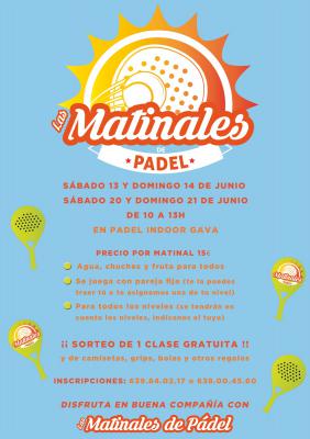 poster del torneo LAS MATINALES DE PÁDEL