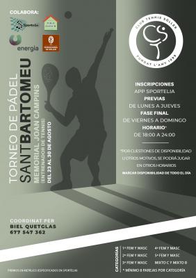 poster del torneo TORNEO SANT BARTOMEU