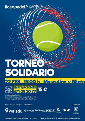 poster del torneo TORNEO SOLIDARIO