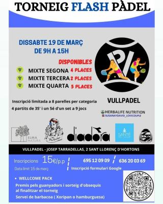 poster del torneo TORNEIG FLASH PADEL