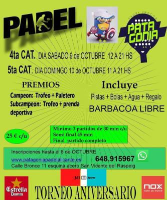 poster del torneo TORNEO ANIVERSARIO