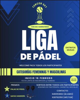 poster del torneo LIGA TERCER SET