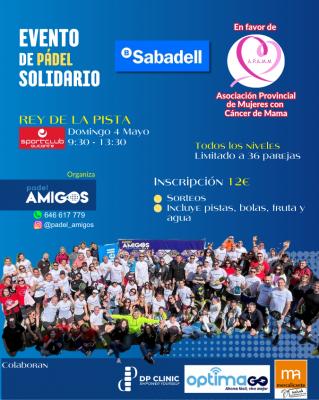 poster del torneo PADEL SOLIDARIO BS APAMM