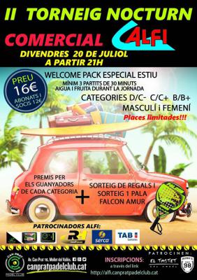 poster del torneo II TORNEIG NOCTURN ALFI