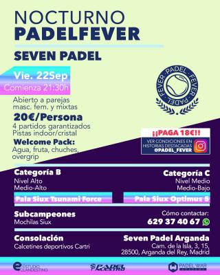 poster del torneo ¡ÚLTIMAS PLAZAS! - ABIERTO A PAREJAS MASCULINAS, FEMENINAS Y MIXTAS