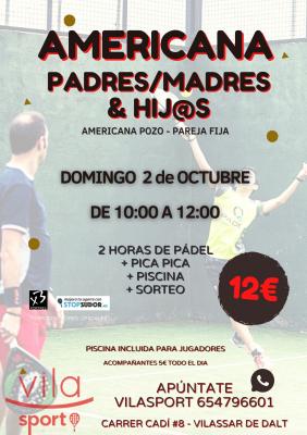 poster del torneo AMERICANA PADRES/MADRES & HIJ@S