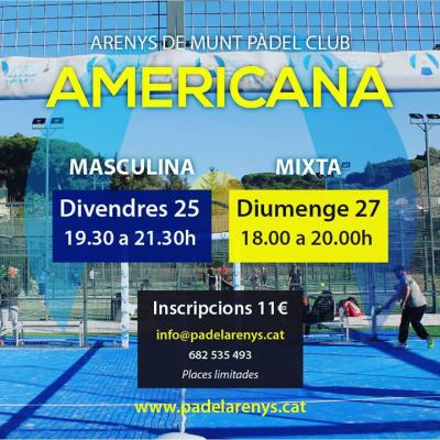 poster del torneo AMERICANA MASCULINA i MIXTA