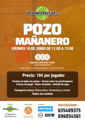 poster del torneo POZO MAÑANERO