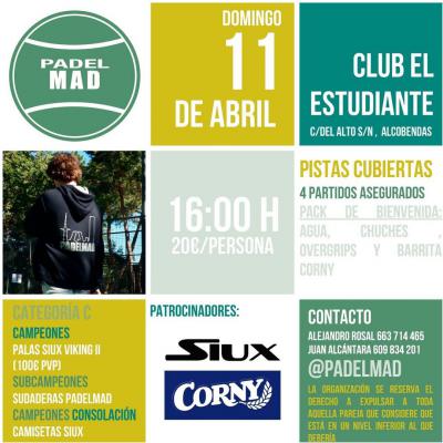 poster del torneo TORNEO DE PADEL