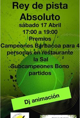 poster del torneo REY DE LA PISTA ABSOLUTO