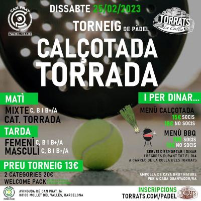 poster del torneo TORNEIG DE PÀDEL CALÇOTADA TORRADA