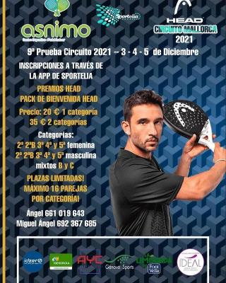 poster del torneo 9ª PRUEBA CIRCUITO HEAD MALLORCA 2021