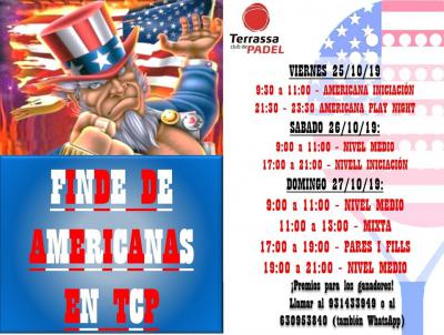 poster del torneo FINDE DE AMERICANAS