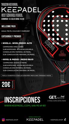 poster del torneo TORNEO KEEPADEL & GET INDOOR