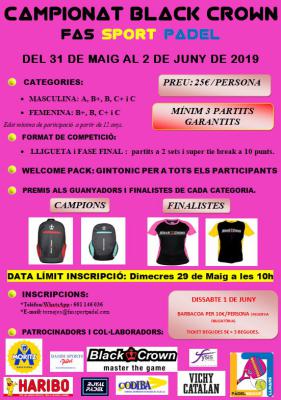 poster del torneo CAMPIONAT BLACK CROWN