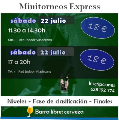 poster del torneo MINITORNEOS PUNTO DE ORO + BARRA LIBRE 🍺🍷
