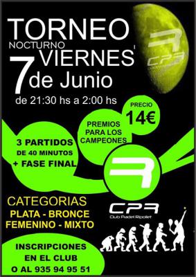poster del torneo TORNEO NOCTURNO