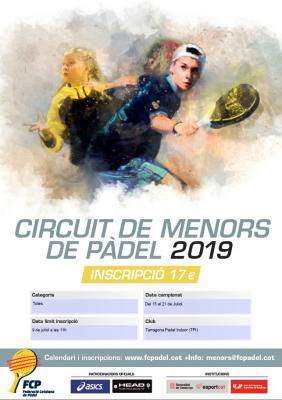poster del torneo SUPER GRAN SLAM CIRCUIT DE MENORS