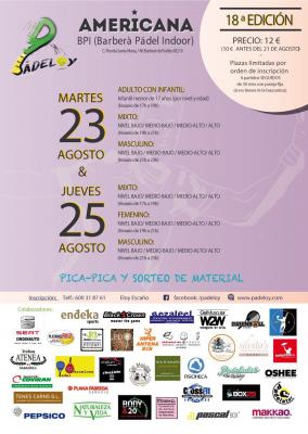 poster del torneo AMERICANA 18a EDICIÓN