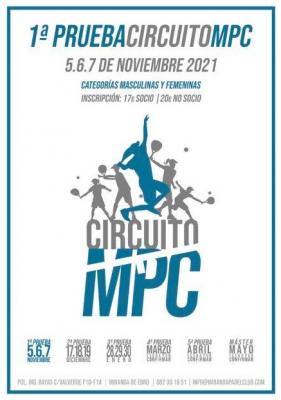 poster del torneo 1ª PRUEBA CIRCUITO MPC