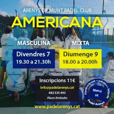 poster del torneo AMERICANA MIXTA