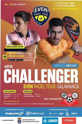 poster del torneo 4TO CHALLENGER EVEN PADEL TOUR SALAMANCA