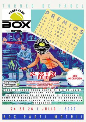 poster del torneo TORNEO DE PADEL