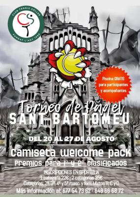 poster del torneo TORNEIG SANT BARTOMEU 2022