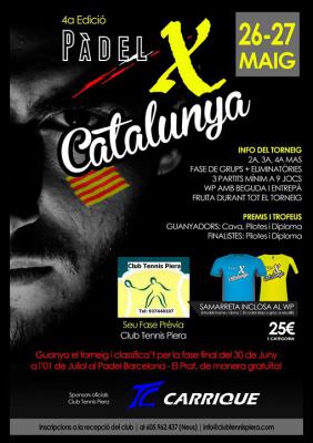 poster del torneo PADEL X CATALUNYA