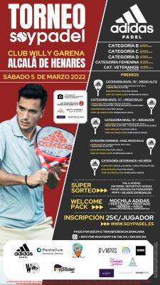 poster del torneo TORNEO ADIDAS | SOY PADEL