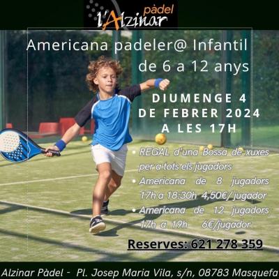 poster del torneo AMERICANA INFANTIL DE 6 A 12 ANYS