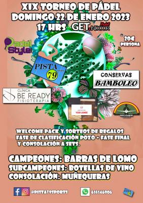 poster del torneo XIX TORNEO PADEL P79 GETINDOOR
