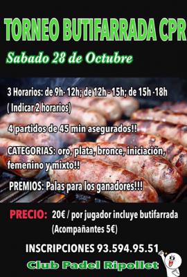 poster del torneo TORNEO BUTIFARRADA CPR