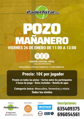 poster del torneo POZO MAÑANERO
